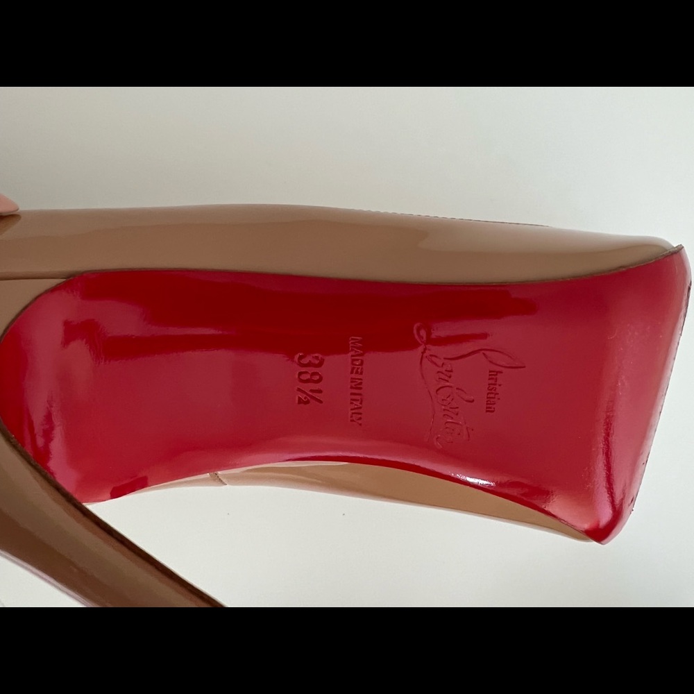 Christian Louboutin So Kate 120 patent Nude 38.5 - Picture 11 of 12